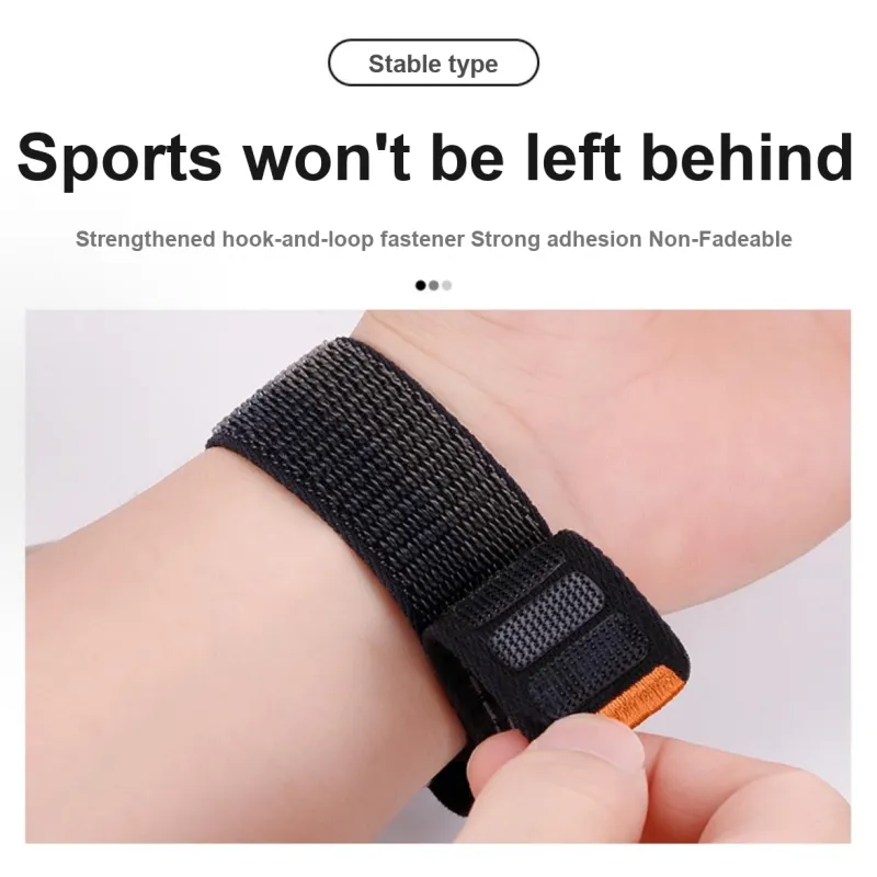 KVZUVUU Apple Compatibility Watch Band 253mm Nylon Material-2