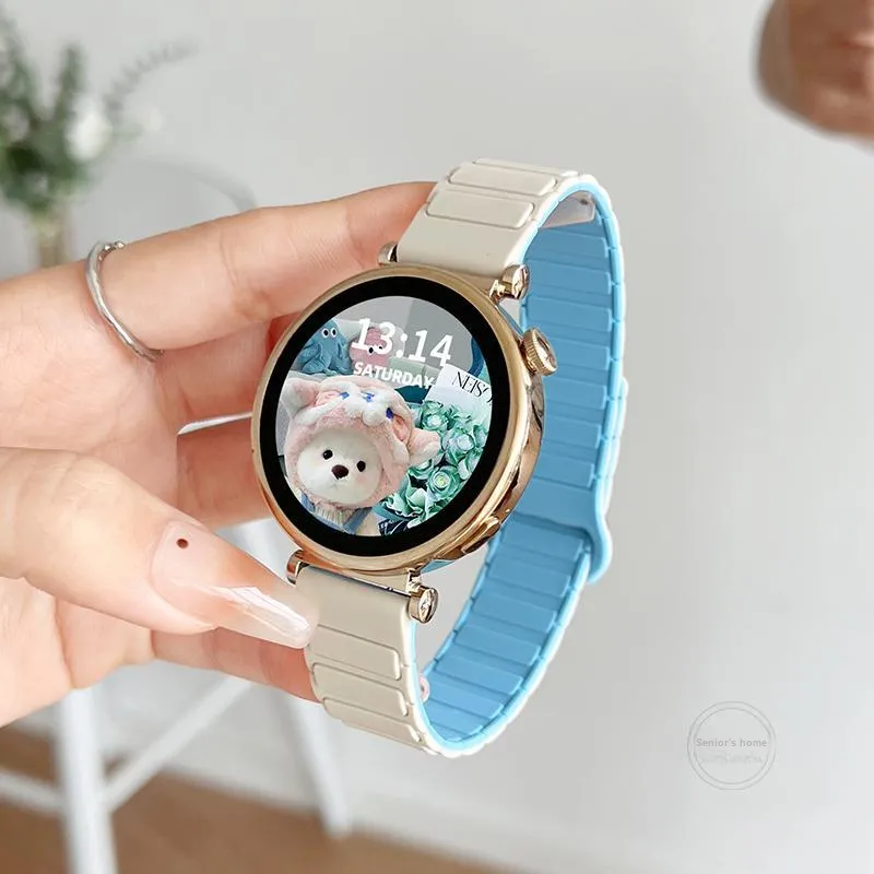 CHENSONG Huawei Compatibility Watch Band 41/42/46mm Silicone Material-4
