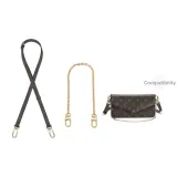Brown 1.5cm Wide Lock Adjustable[Includes Underarm Decorative Chain 60cm]
