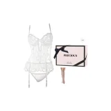 White[Festival Box][Steel Ring Vest (with Garter Belts)+T Pants]+White Long Stockings