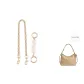 [Gold-Tone Two-Piece Set]Pearl Chain+Decorative Chain 45cm