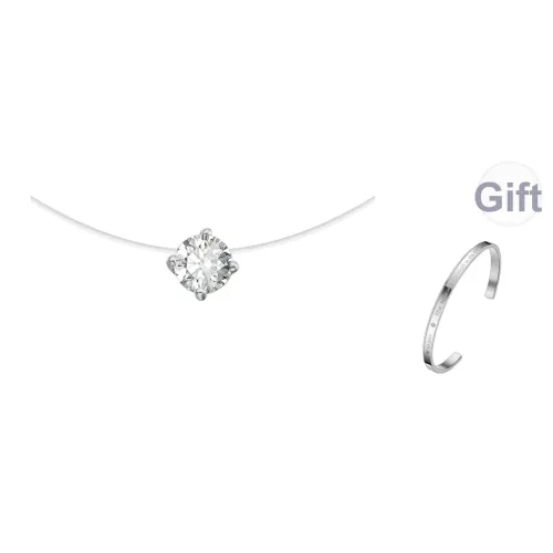 OLEVS Radiant Collection Стальные Ожерелья Женские Серебряные OLS 226