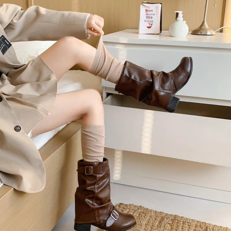 YOOKA Knee High Socks Women's Combo Set-15