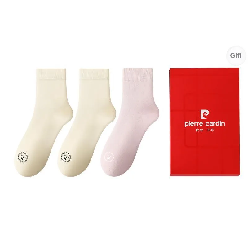 PIERRE CARDIN Mid Calf Socks Women's Box Of 3 Strips-11