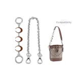 Silver Brown Moon 16cm+Silver Plate Buckle Decorative Chain 35cm
