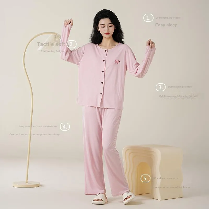 WANANNI Pajama Set Women's Pink-4