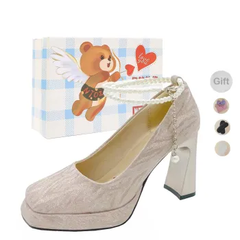 NTOZE Chunky Heel High Heels Women's
