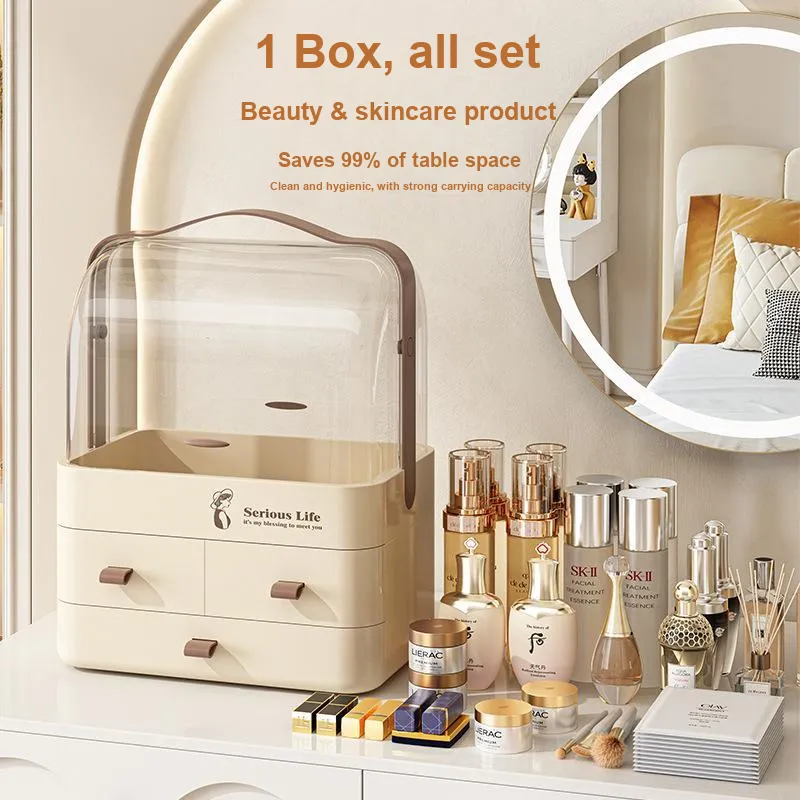Gentle Welcome Thickened PET Cosmetics Storage Boxes-1