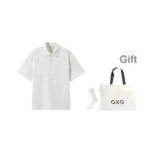 GXG Короткий рукав Polo Мужской Белый
