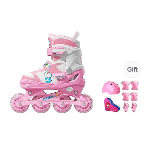 Papaison x Doraemon Inline Skates Roller Skates Ice Skates Roller Hockey Skates Casual Shopping Kids' Dream Pink