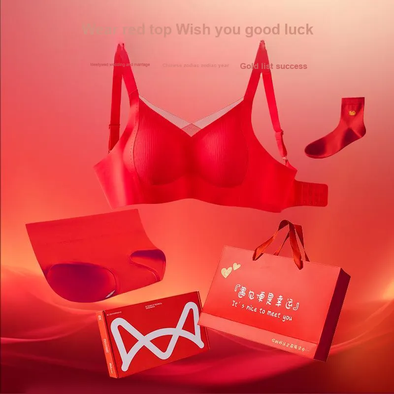 MIIOW Bra Women's Gift Box Set Red-1