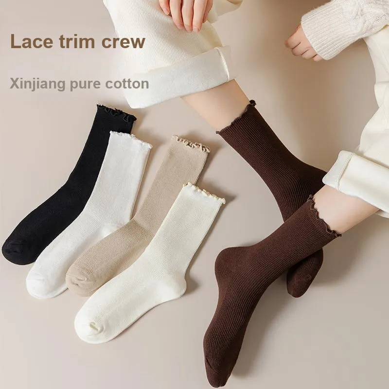 Lan Miao Mid Calf Socks Women's 5 Pack-3