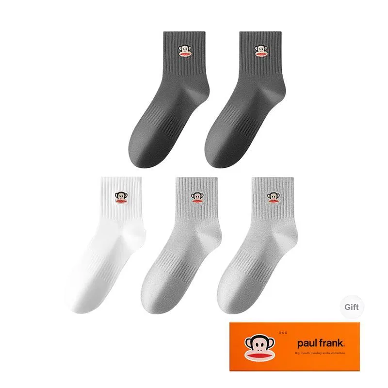 PAUL FRANK Mid Calf Socks Men's Box 5 Pack-18