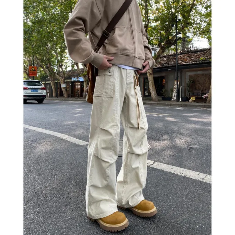 PAINT STAIN Workwear Style Pants Unisex-7
