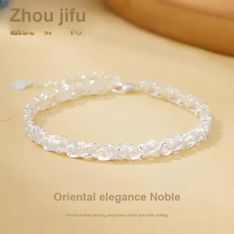 Zhou Jifeng 999 Fine Silver Bracelets Unisex-2