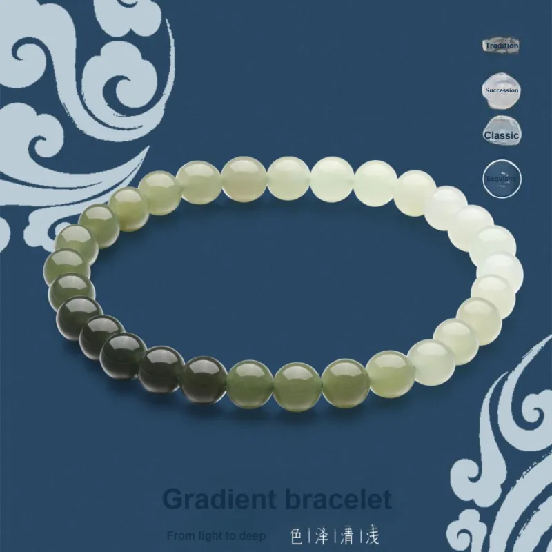 LAOMIAO Bracelets Green Jade Unisex-2