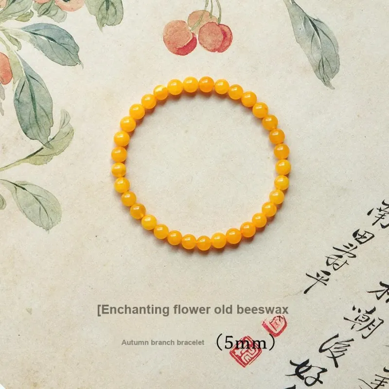 FANGYUANXIAOFU Beeswax Bracelets Women's-1