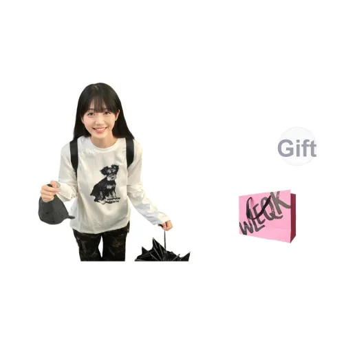 WLEQK Белый Женские T-рубашки