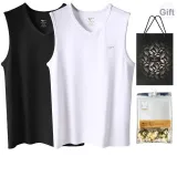 V-Neck 2 Pack (White+Black) 2 Pcs, Easy to Wash!
