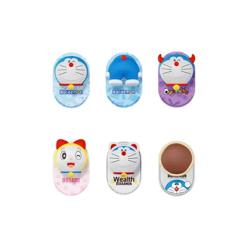 Рок x Дораэмон Дори Магнитный Air Cushion Подставка для телефона Слепые коробки Один Mystery Коробка Целая коробка 12 шт