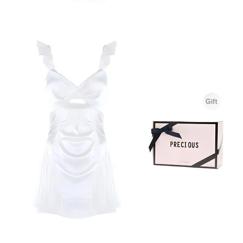 METE WHALE MT Nightgown Women's Gift Box Set White-0