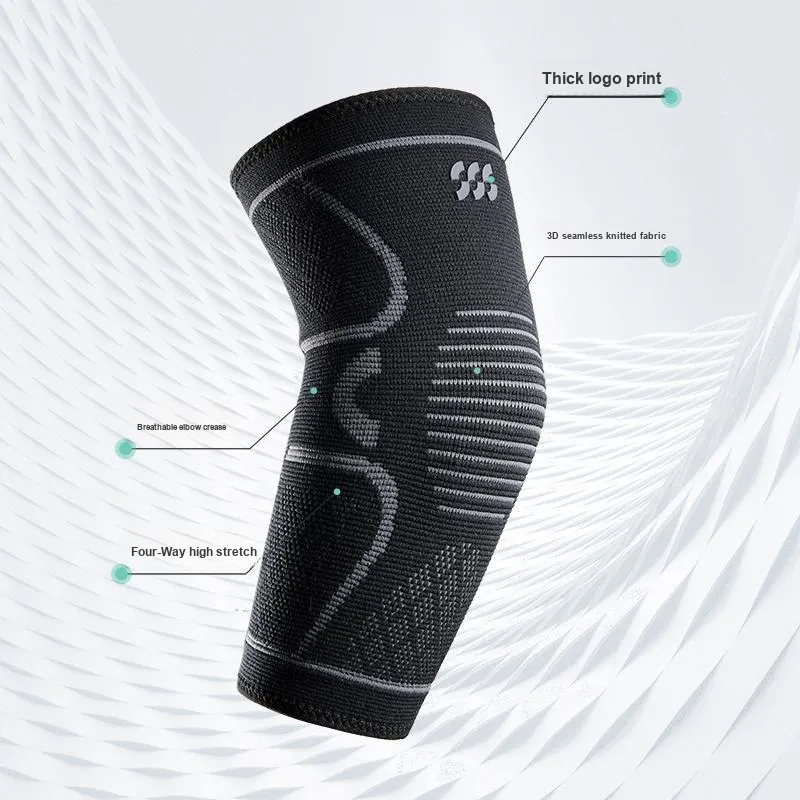 HLA Volleyball Tennis Badminton Basketball Elbow Pads Warm Protection Twilight Black Unisex-3