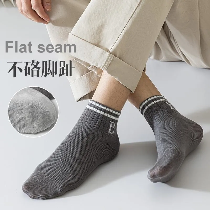 Cotton Gene Ankle Socks Men's 5 Pack-3
