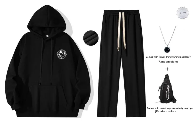 LIGHTNING BEAR Sweatshirt Set Unisex-13