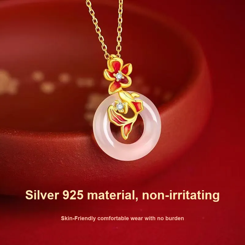 SINO GEM Chalcedony Necklaces Women's-3