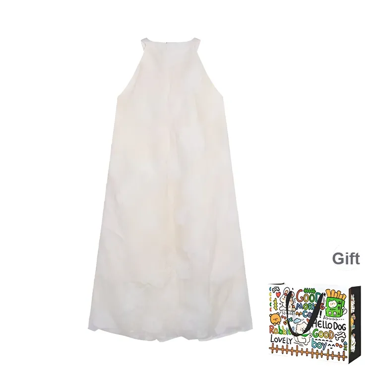 HAPG Sleeveless Dress Women's Apricot-1