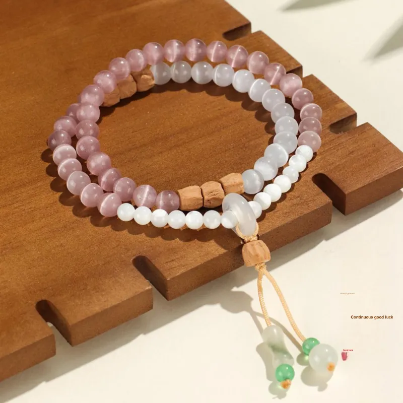 DVNRR Glass Cat Eye Bracelets Women's-15