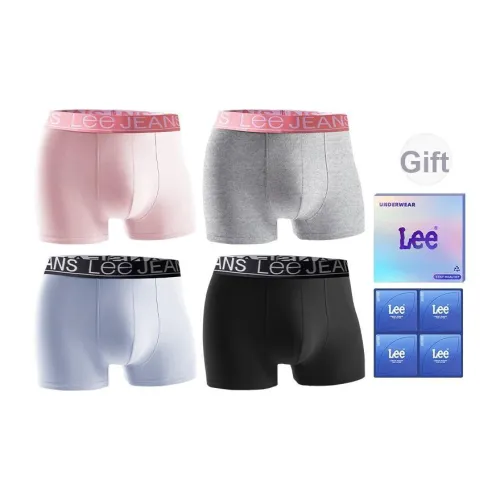 Lee совместный бренд модель Classic 101 Боксер-брюки Мужские 4 упаковки
