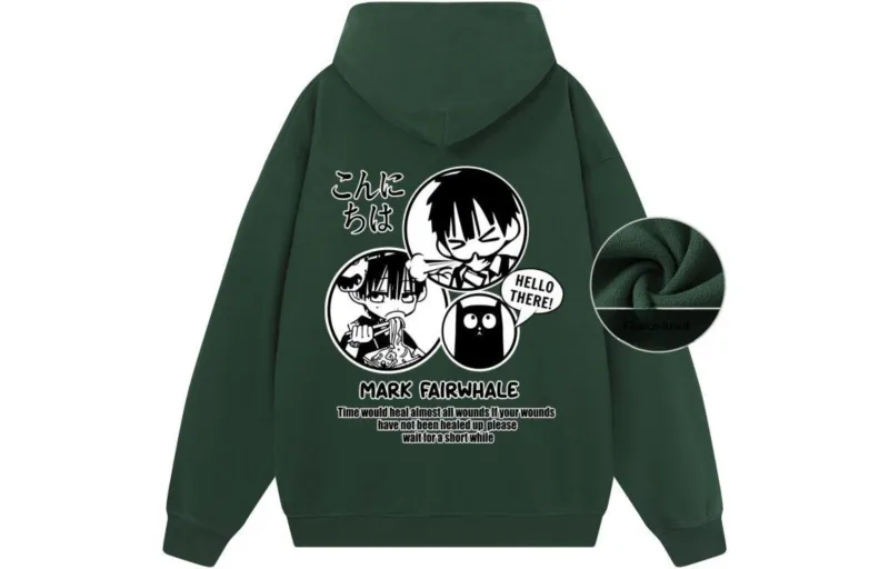 FAIRWHALE Pullover Drop Shoulder Hoodie Unisex-29