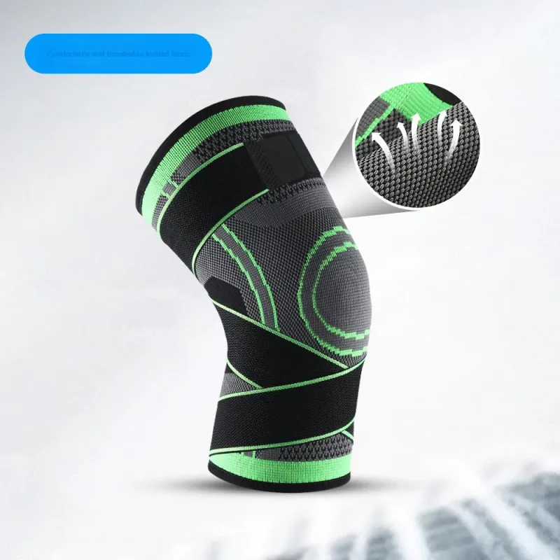 TMT Running Cycling Basketball Fitness Unisex Nylon Latex Thread Elastane Knee Pads-3