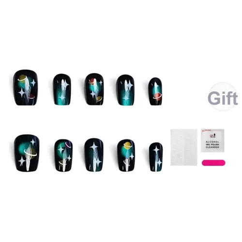 JIABITU Планета BATTLE False Nail Короткий LADDER Однотонный Градиентный Новый китайский стиль 14mm