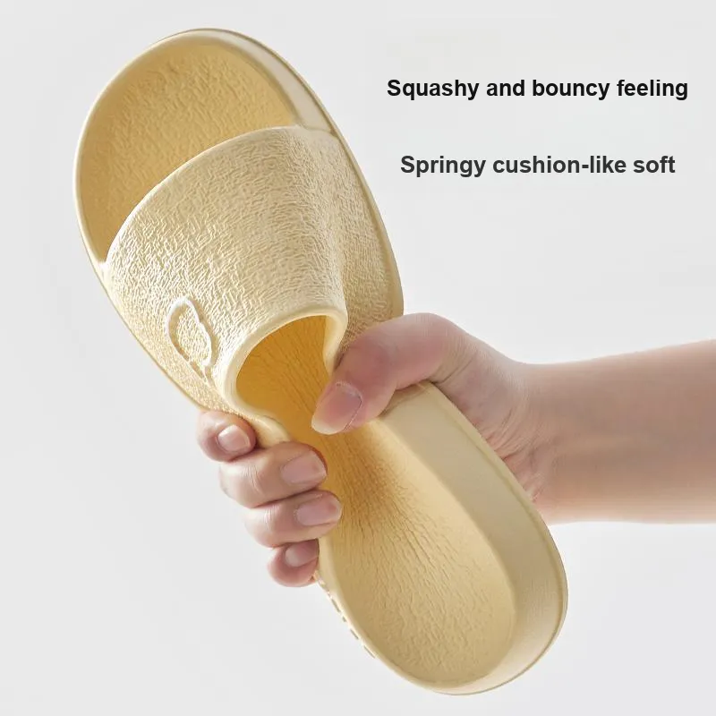 UTUNE Summer Indoor Bathroom Bathing Slip Resistant Quiet Couple's Home Slippers-13