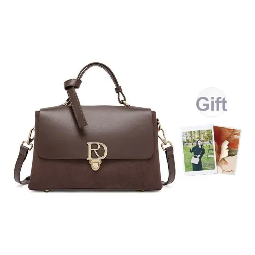 RED DRAGONFLY Синтетическая кожа Одно плечо Сумка Стандартная Женская Кофейного цвета