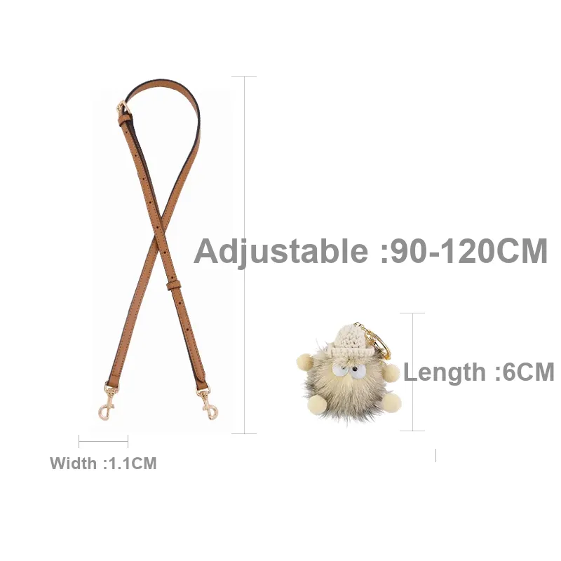 Cow Leather Bag Shoulder Strap Women's Multicolor-1