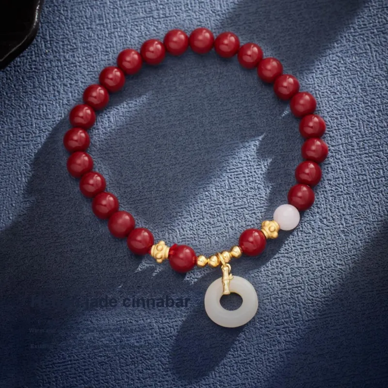 Andaozi Hetian Jade Bracelets Pale Greenish White Jade Women's-3