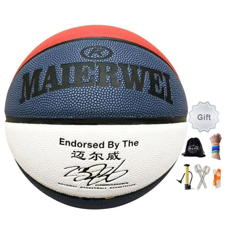Melway PU Basketball Multicolor No. 5/6/7 Training Unisex-11