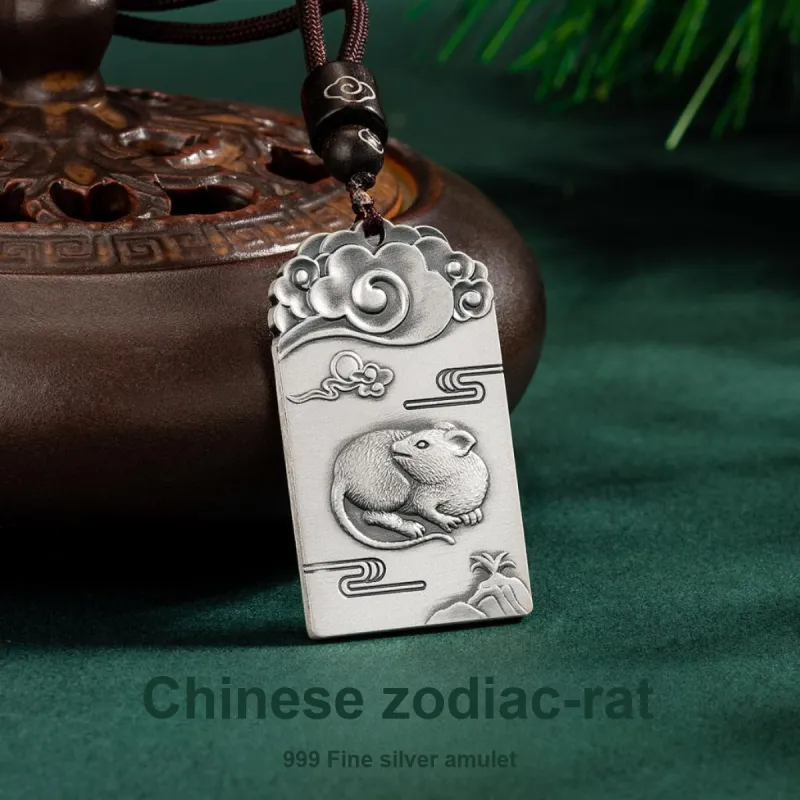 Yu Yin 999 Fine Silver Pendants Unisex-1