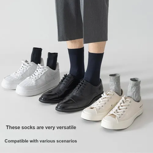 MIIOW Mid-Calf Socks Men's Box Of 3 Pairs