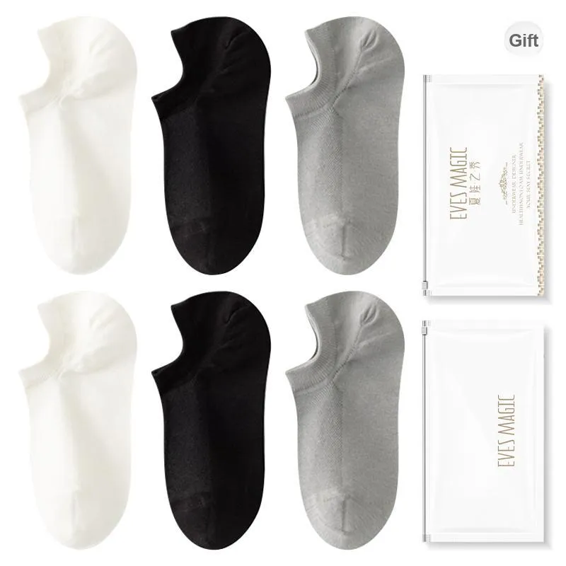 XIA.WA.ZHI.XIU No Show Socks Men's Shopping Bag 6 Pack-26