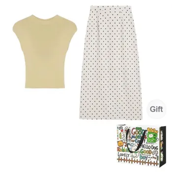 ZVJH Two Piece Skirt Sets Women's