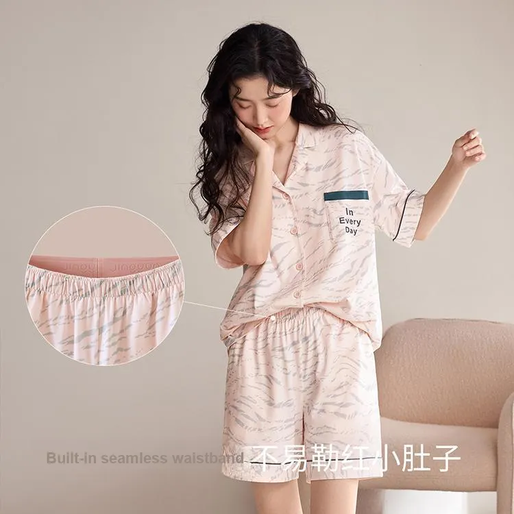 JINGYUN Nightgown Women's Morning Light Pink-3