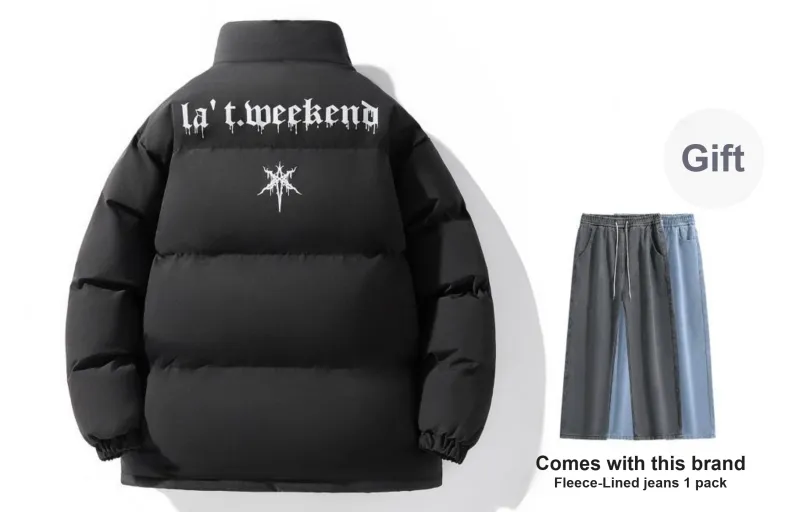 LA'T.WEEKEND Puffer Jacket Unisex-73