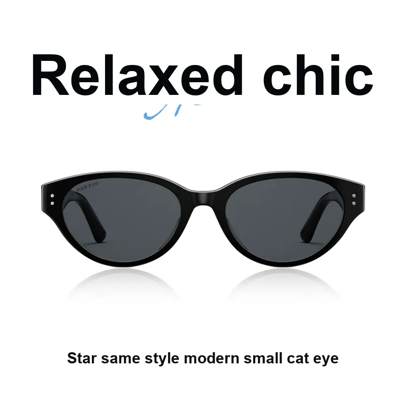 PARZIN Plate Frame Cat Eye Sunglasses Unisex-1