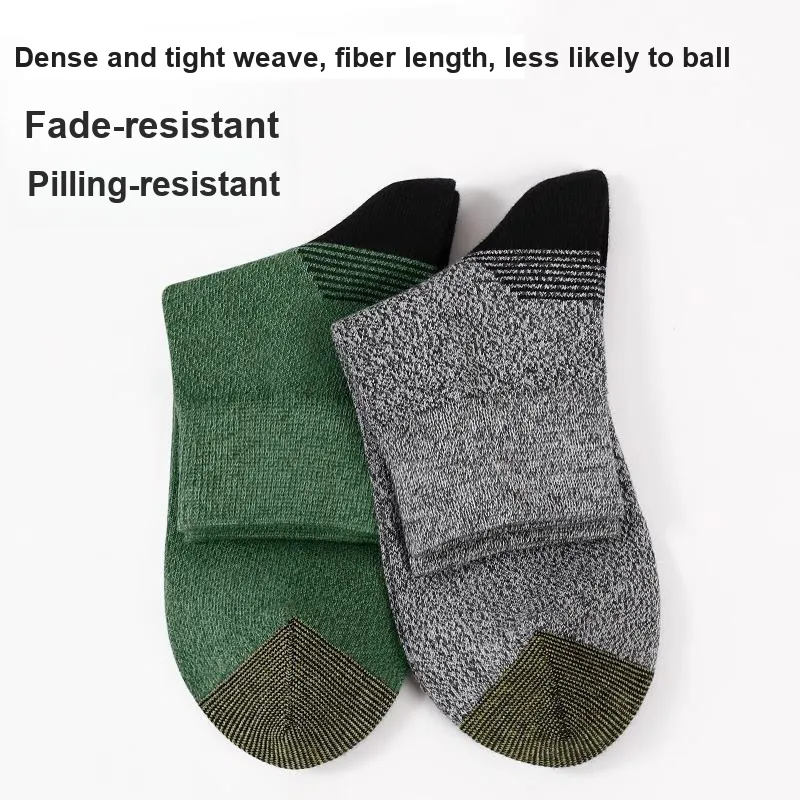 LUOLIAN Mid Calf Socks Men's 5 Pack-7