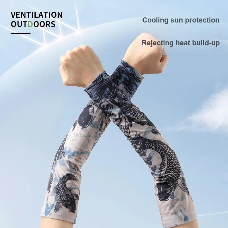 NANJIREN Lightweight Sun Protection Sleeves Men's-3