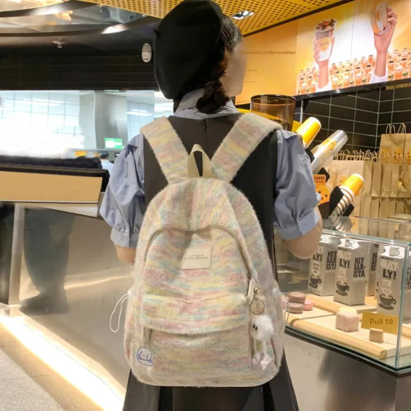 PAIBLOKS Nylon Backpack Regular Unisex Multicolor-2
